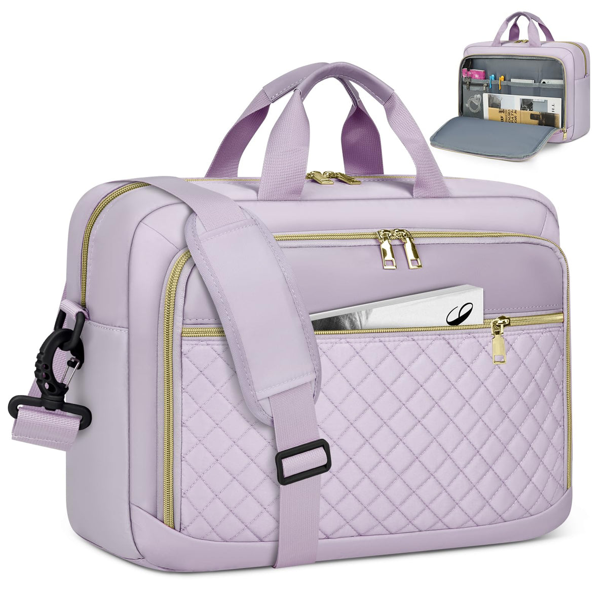 NEWHEY Laptop Bag 17.3 Inch Laptop Briefcase for Women Large Computer Bag
