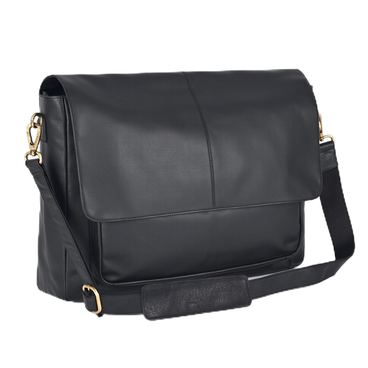 Leather Laptop Messenger Bag for Men and Women - Briefcase Crossbody Office