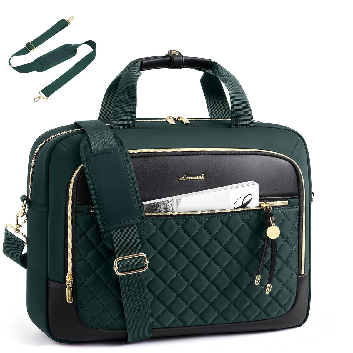 LOVEVOOK Laptop Briefcase for Women, Computer Messenger Shoulder Bags