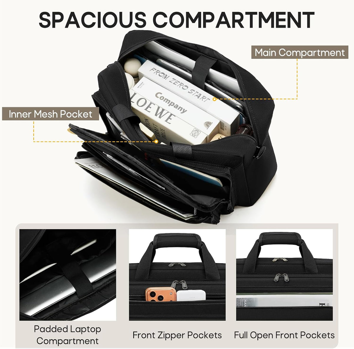 RAINSMORE Tactical Laptop Bag for Men 15.6/17.3 Inch Military Messenger Bag