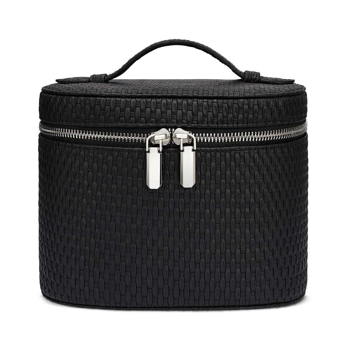 honitty Makeup Bag, Travel Make up Case with Compartments and Handle, Portable Cosmetic Organizer Bags,Toiletry Bag for Women