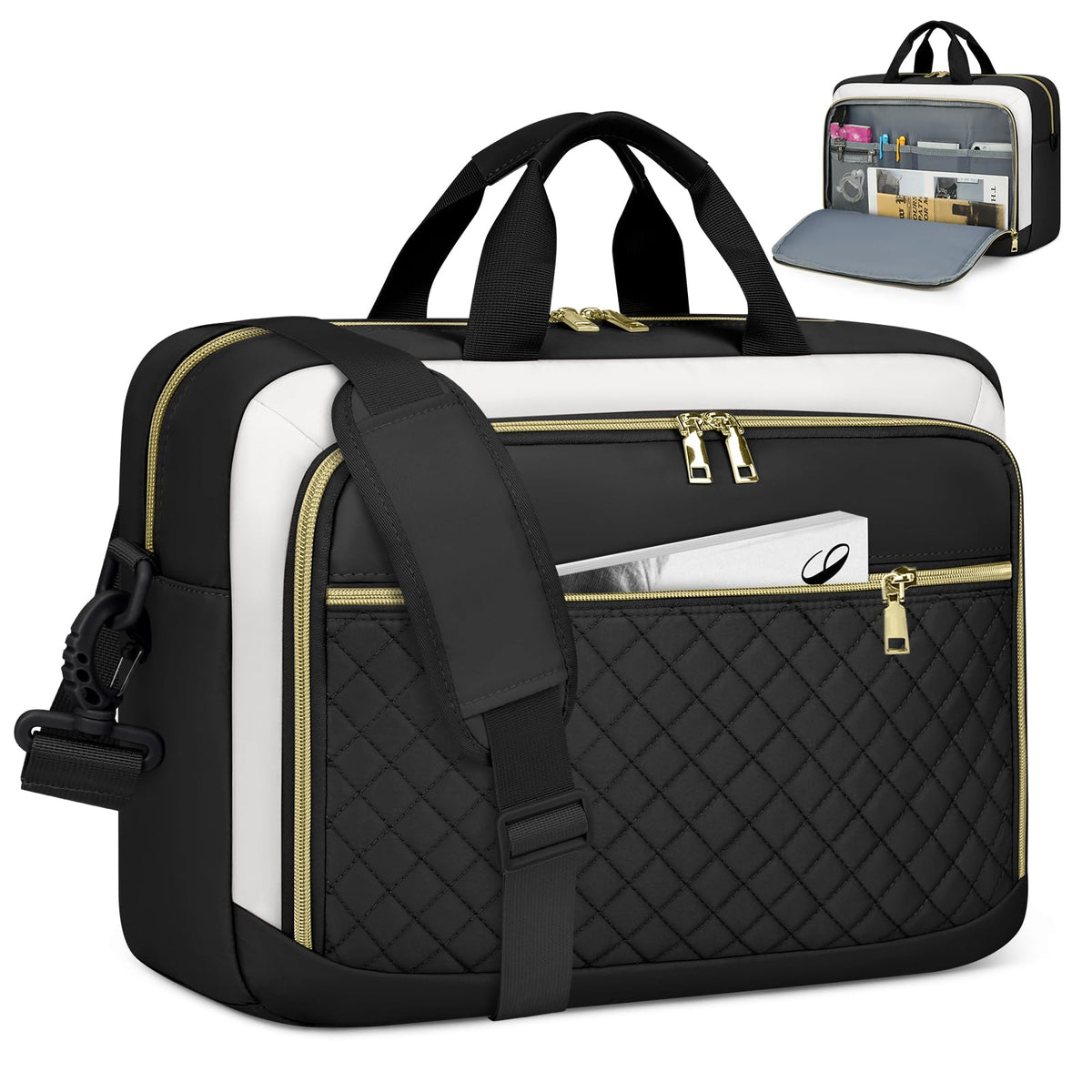 NEWHEY Laptop Bag 17.3 Inch Laptop Briefcase for Women Large Computer Bag