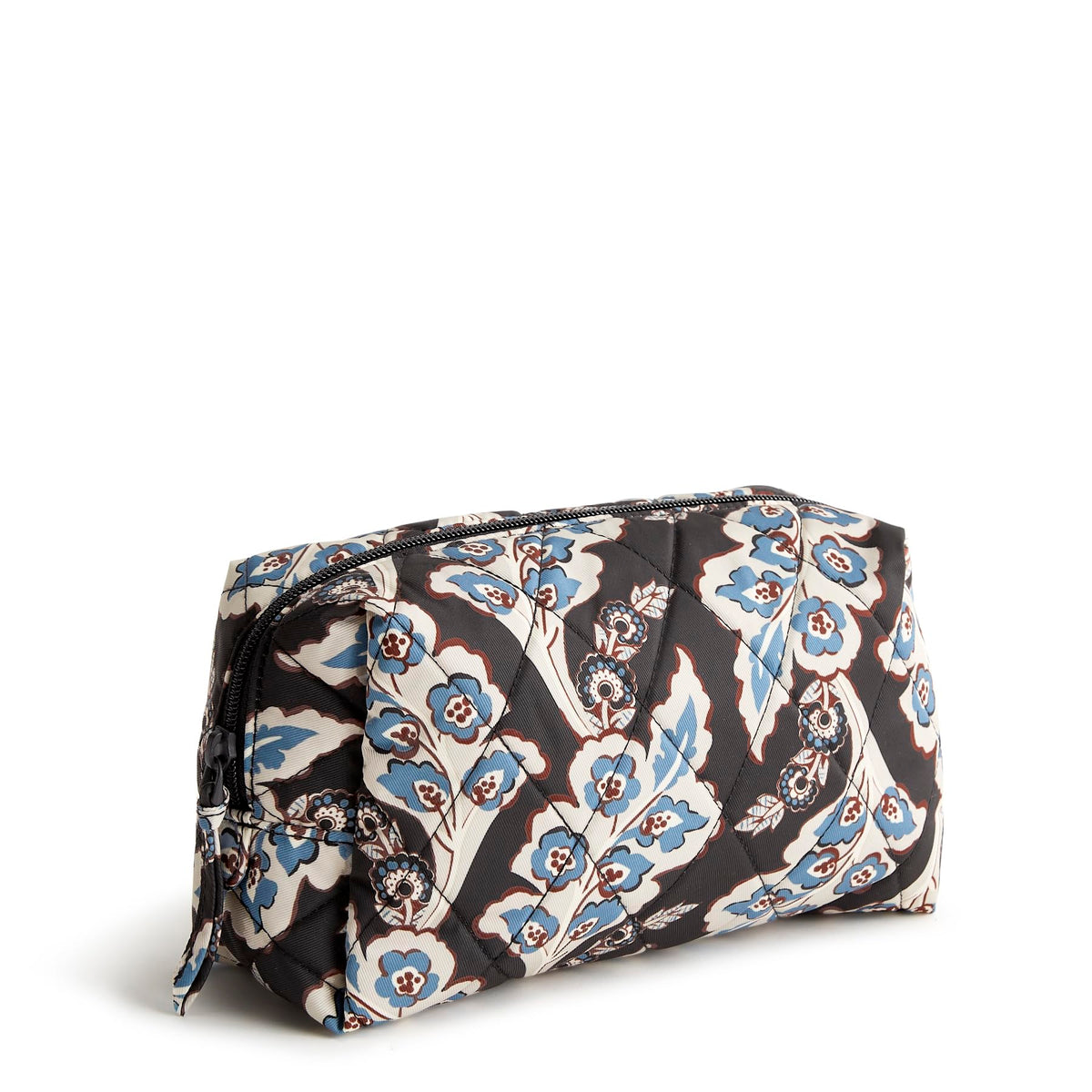 Vera Bradley Women's Performance Twill Medium Cosmetic Makeup Organizer Bag, Olive Leaf, One Size