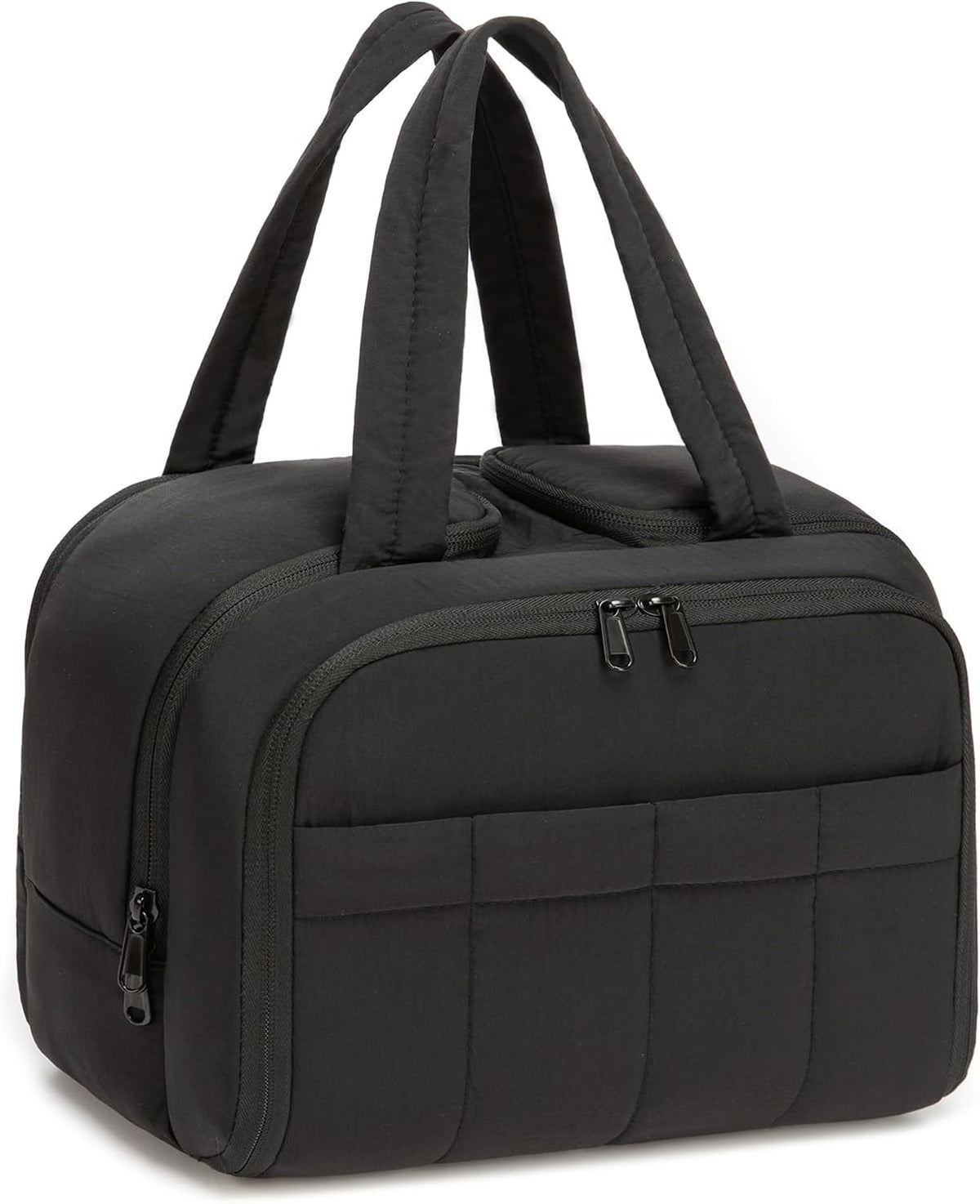 Urbanstand Travel Toiletry Bag, Large Wide-open Makeup Bag for Women, Black