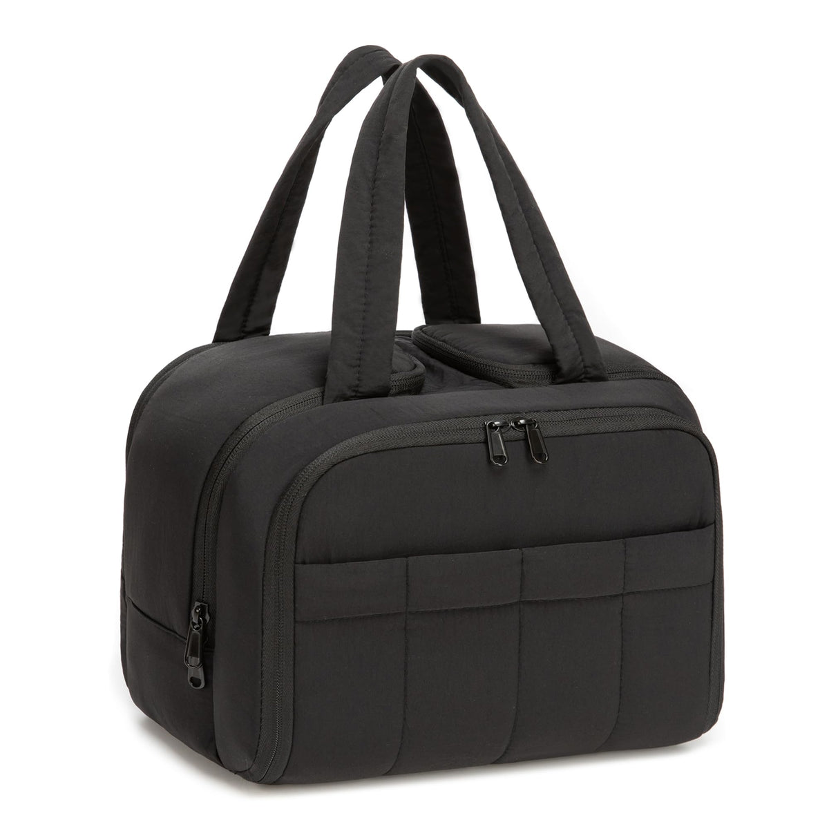 Urbanstand Travel Toiletry Bag, Large Wide-open Makeup Bag for Women, Black