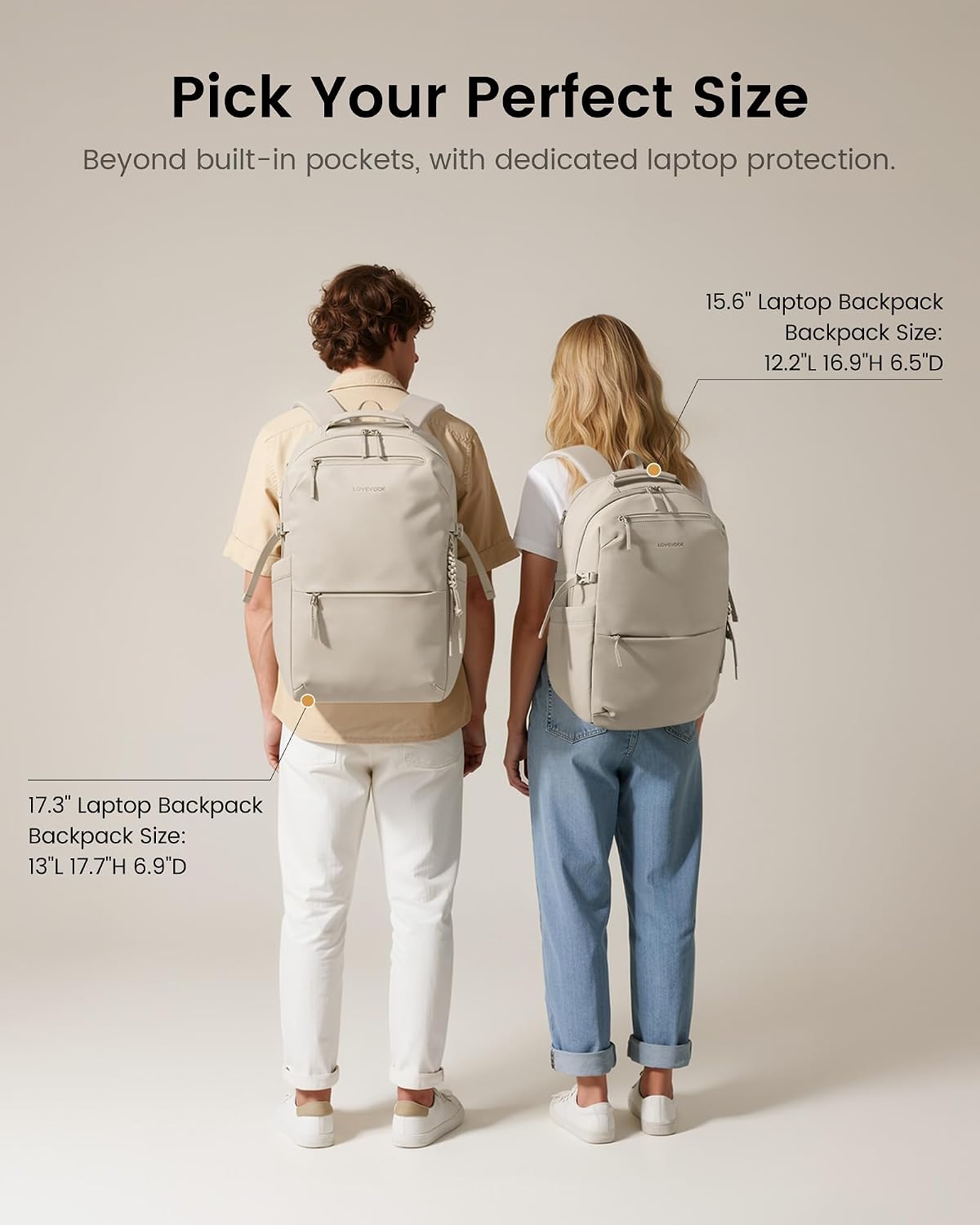 LOVEVOOK Laptop Backpack for Women with Tumbler Holder,Work Backpack Women