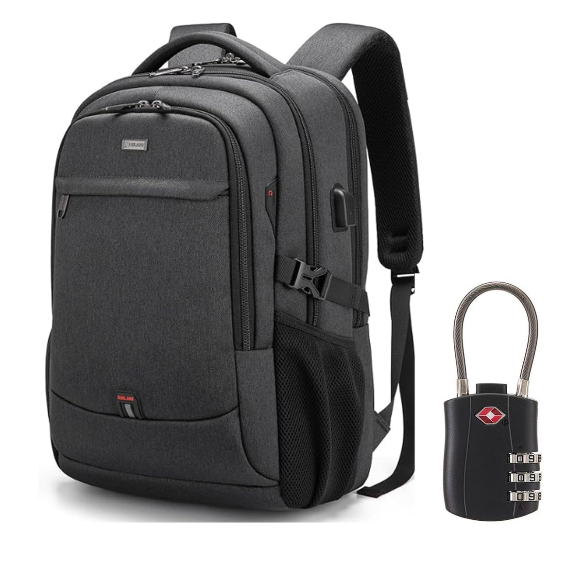 DUSLANG 17 inch Travel Laptop Backpack for Men/Women College Computer Bag