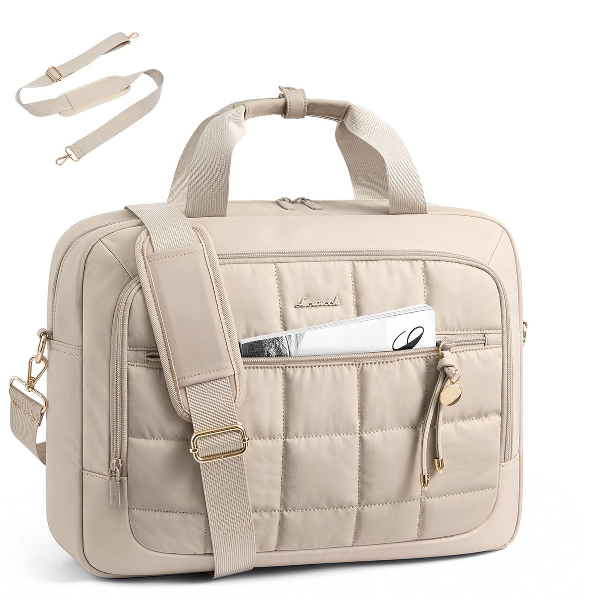 LOVEVOOK Laptop Briefcase for Women, Computer Messenger Shoulder Bags