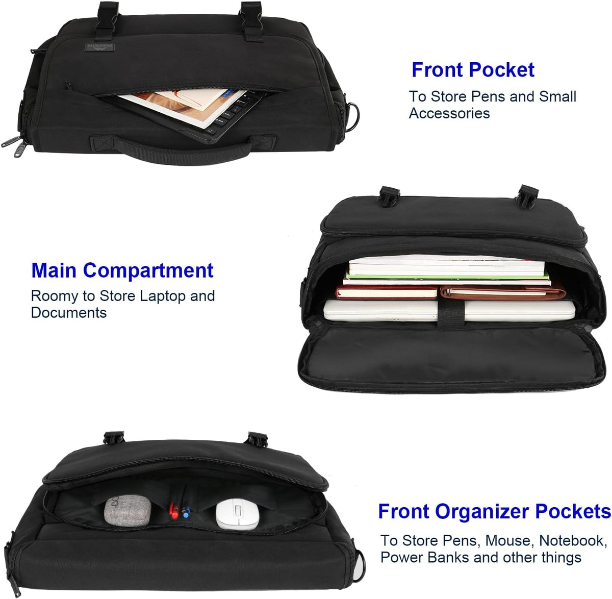 MATEIN Messenger Bag for Men, School Bag Men's Laptop Briefcases for Work