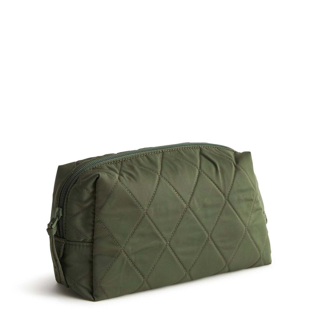 Vera Bradley Women's Performance Twill Medium Cosmetic Makeup Organizer Bag, Olive Leaf, One Size