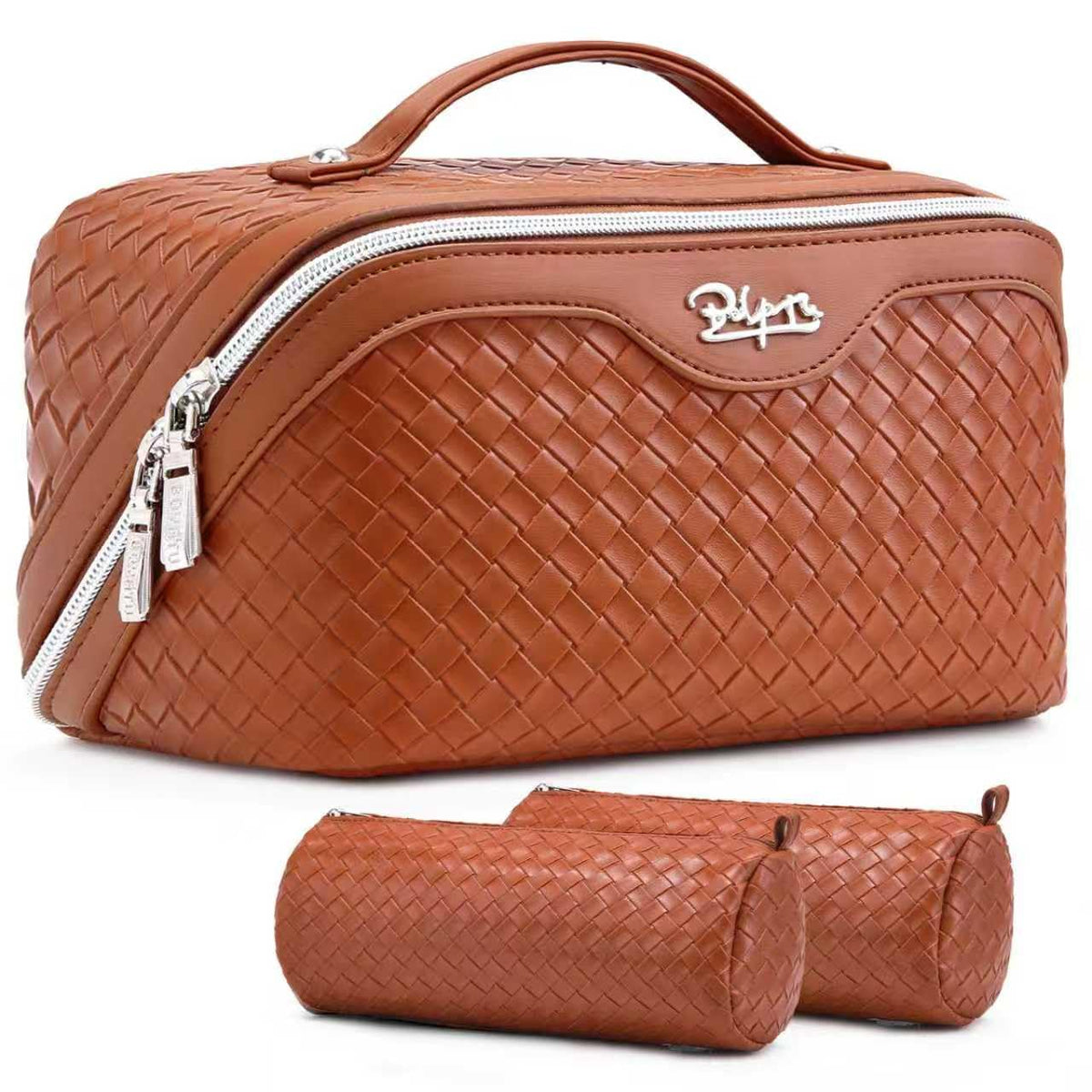 BOYATU Travel Makeup Bag Cosmetic Bags for Women: 3 Pcs Set Make up Bag