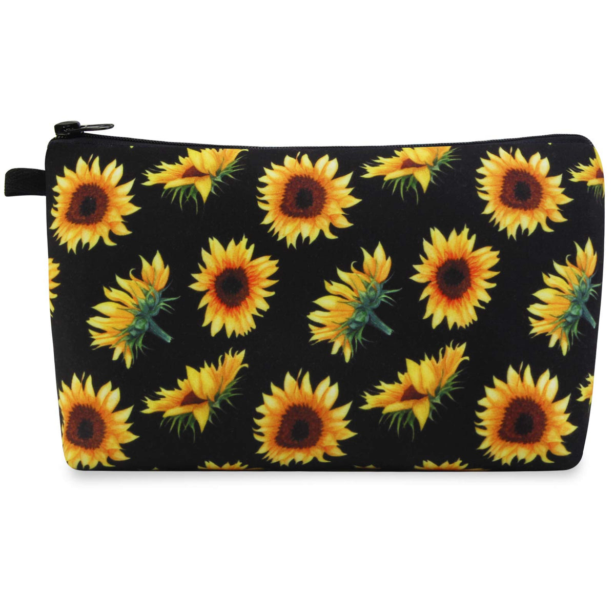 MAGEFY Makeup Bag 6 Styles Portable Travel Cosmetic Bag for Women Flower Patterns Zipper Pouch Sloth Gifts Makeup Pouch with Black Zipper (6 packs)