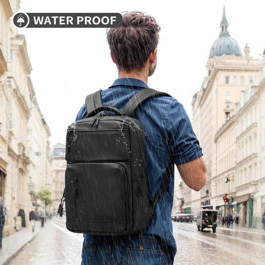 20L 15.6 Inch Laptop Backpack Anti Theft Flight Approved Black