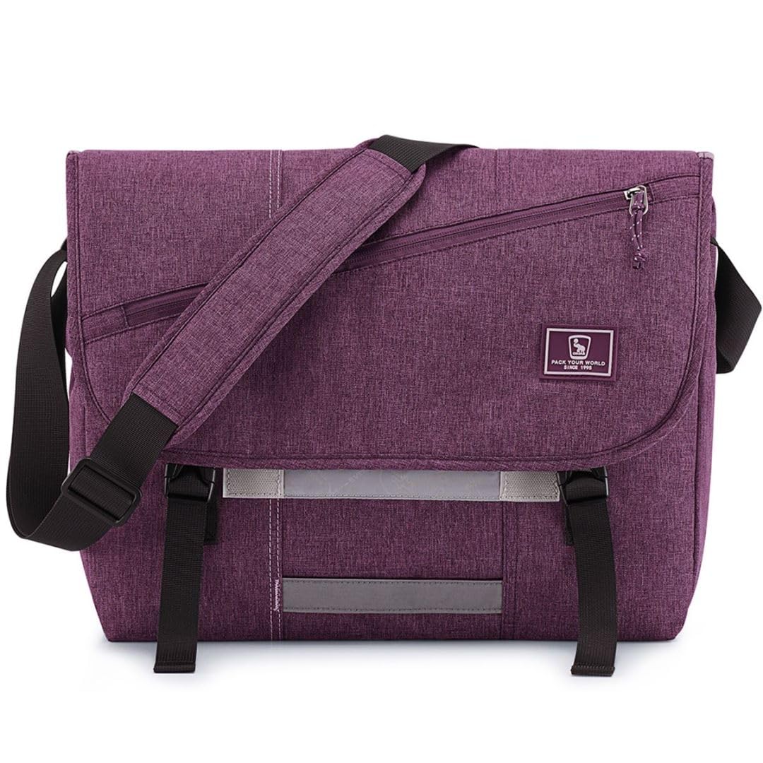 OIWAS Messenger Bag for Women, 17 Inch Laptop Crossbody Bags Men Casual Satchel Shoulder Bag College Travel Office Briefcase