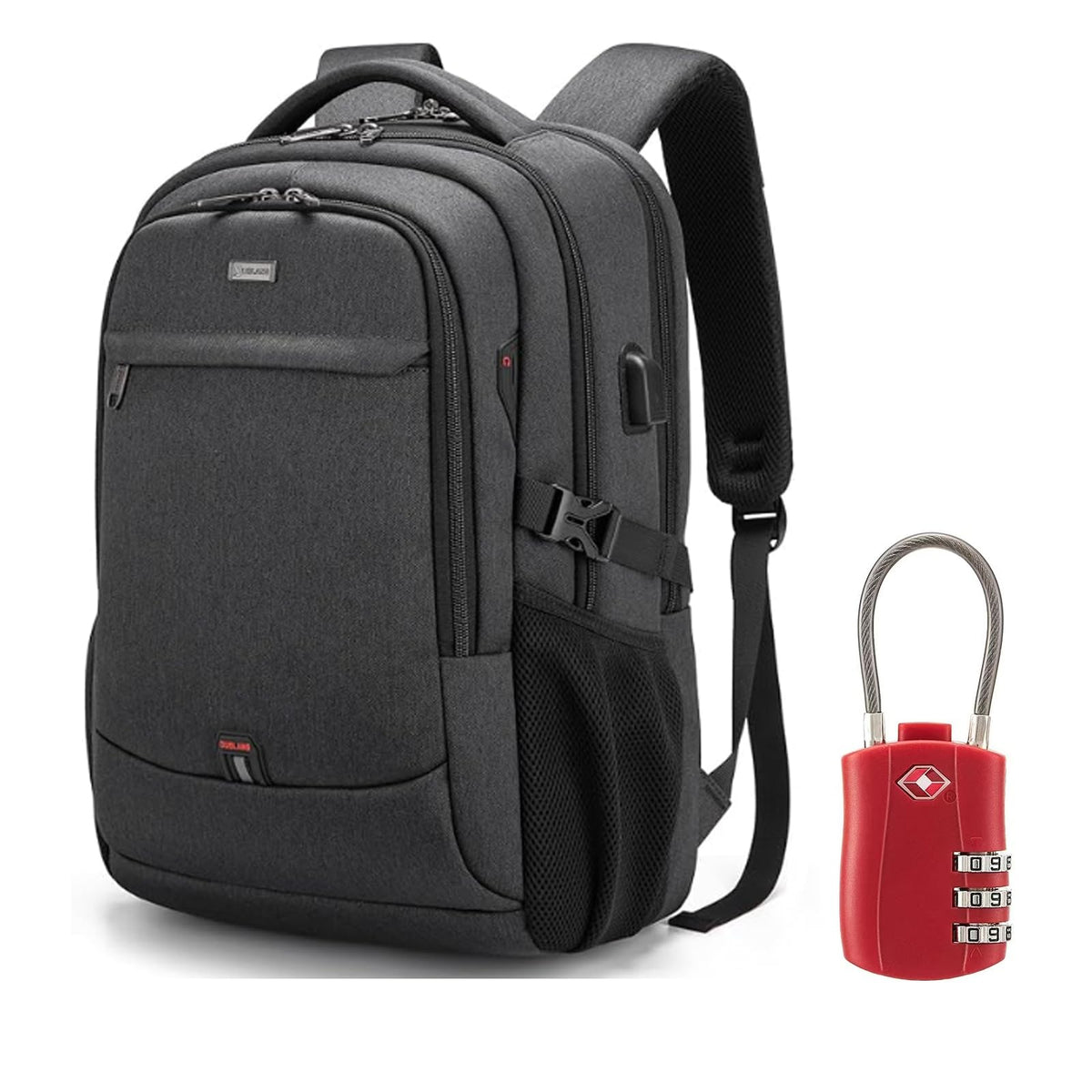 DUSLANG 17 inch Travel Laptop Backpack for Men/Women College Computer Bag