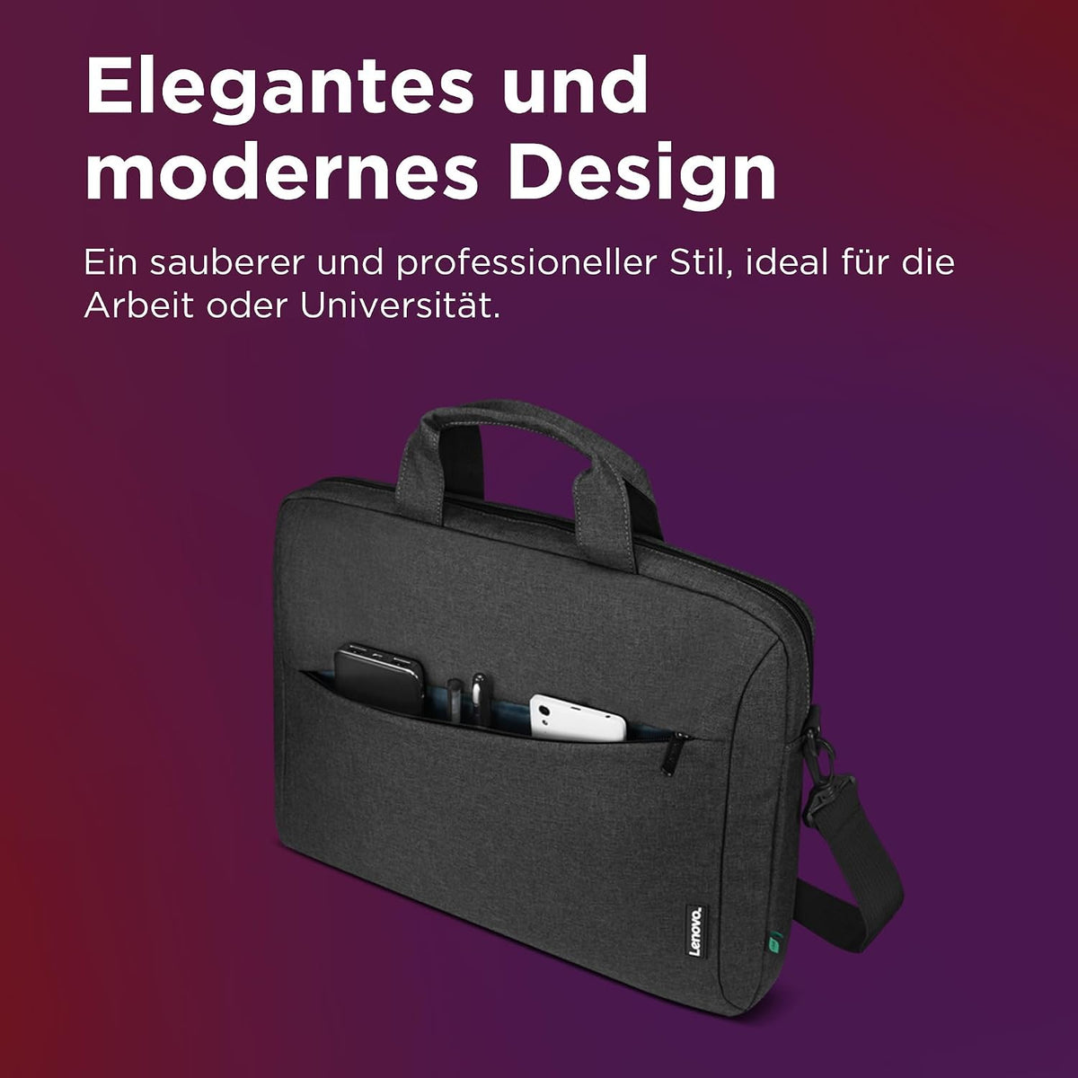 Lenovo Laptop Carrying Case T210, 15.6-Inch Laptop and Tablet, Sleek Design, Durable and Water-Repellent Fabric