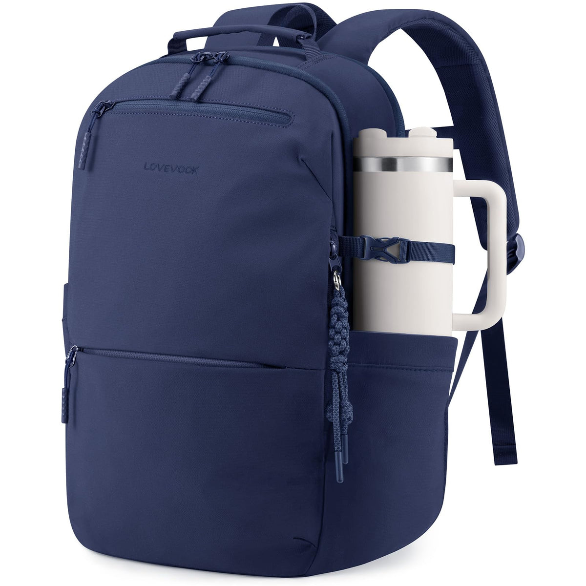 LOVEVOOK Laptop Backpack for Women with Tumbler Holder,Work Backpack Women