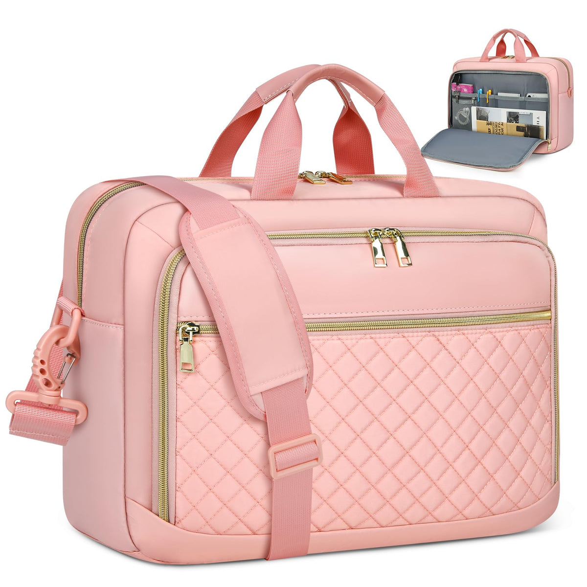 NEWHEY Laptop Bag 17.3 Inch Laptop Briefcase for Women Large Computer Bag