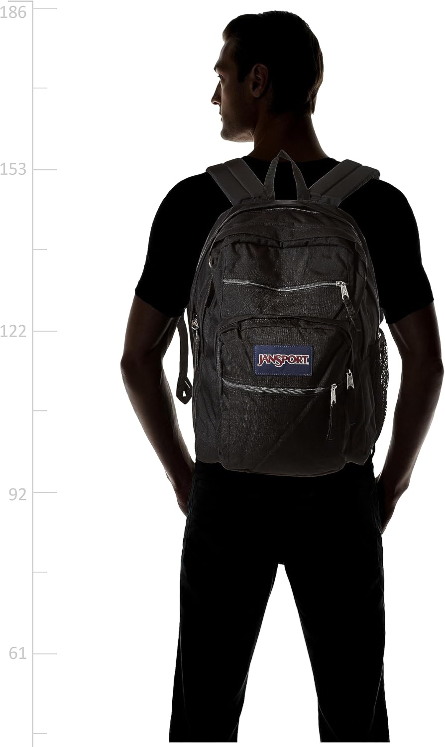 JanSport Laptop Backpack - Computer Bag with 2 Compartments, Ergonomic Shoulder Straps, 15” Laptop Sleeve, Haul Handle - Black