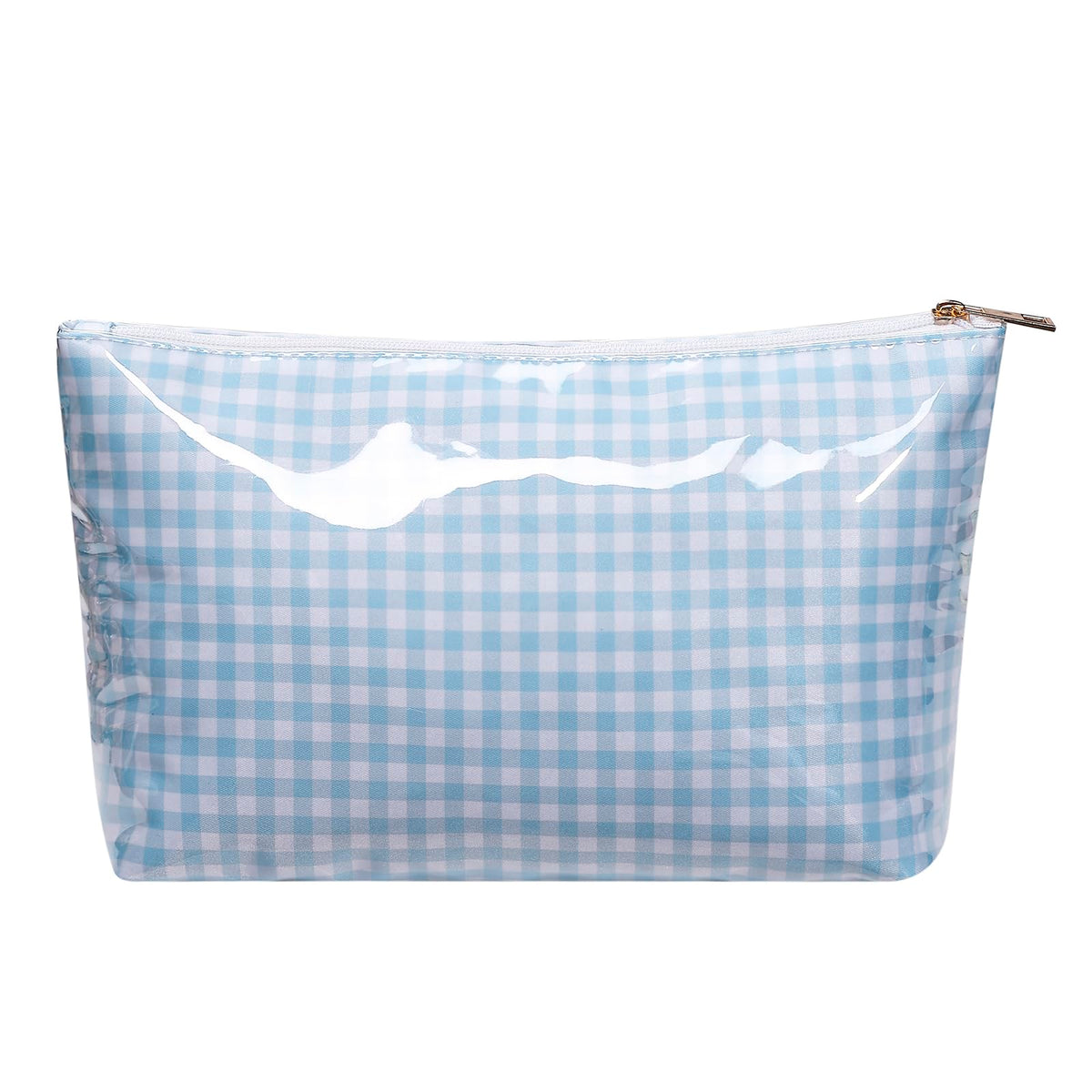 Large PVC Waterproof Striped Makeup Bag(04Pink Stripe)