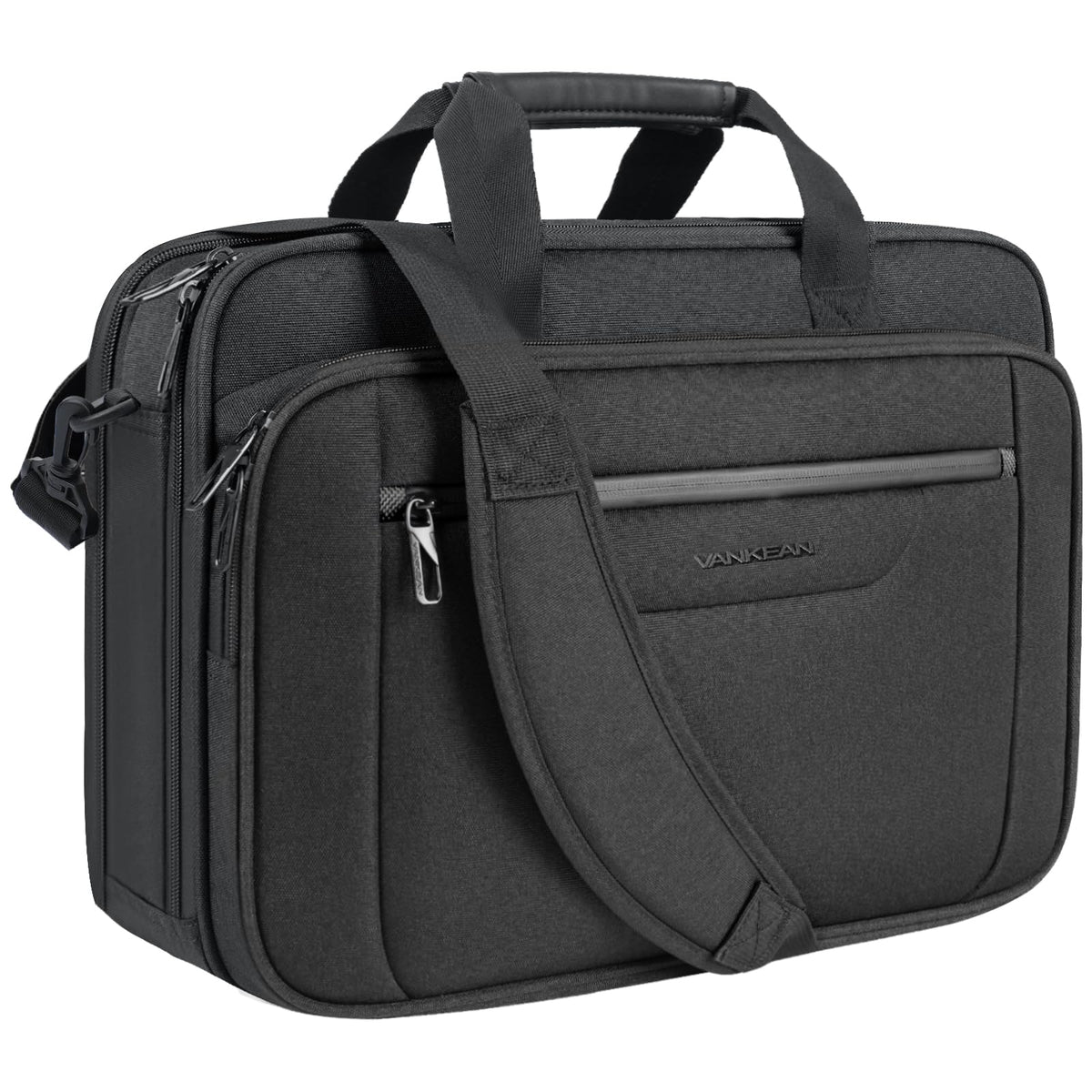 VANKEAN 17.3" Expandable Laptop Briefcase for Travel & Business