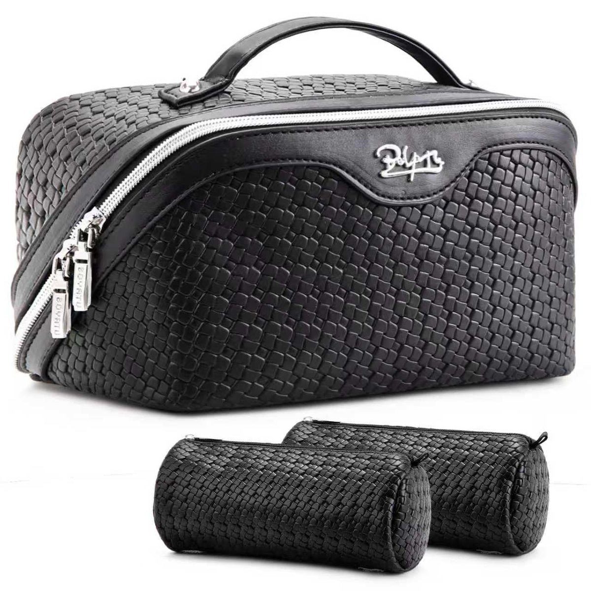 BOYATU Travel Makeup Bag Cosmetic Bags for Women: 3 Pcs Set Make up Bag