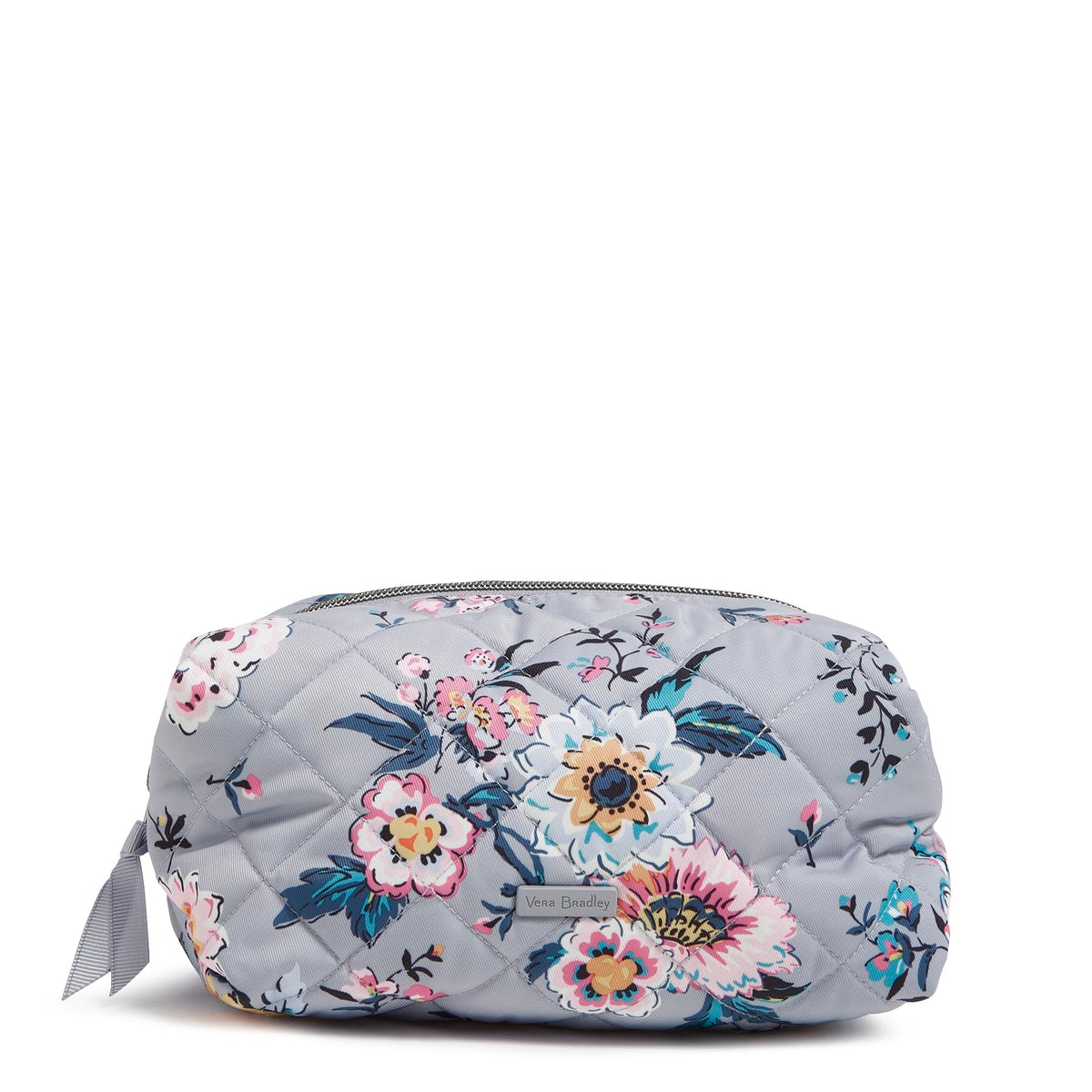 Vera Bradley Women's Performance Twill Medium Cosmetic Makeup Organizer Bag, Olive Leaf, One Size