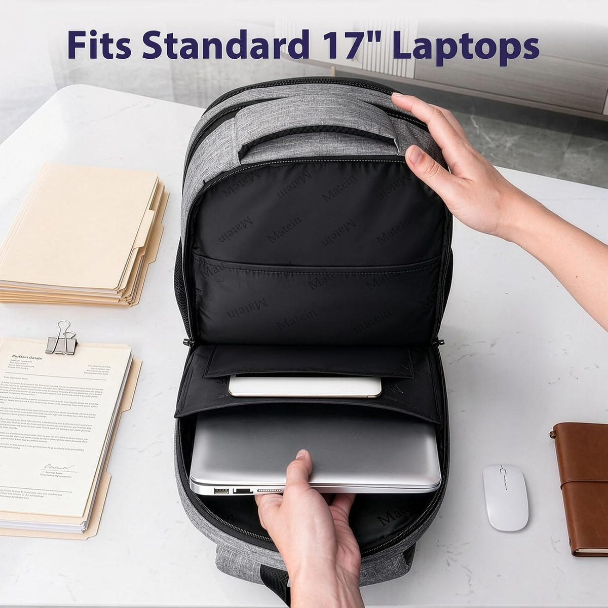 MATEIN Travel Laptop Backpack, 17 Inch TSA Approved Carry On Work Bag