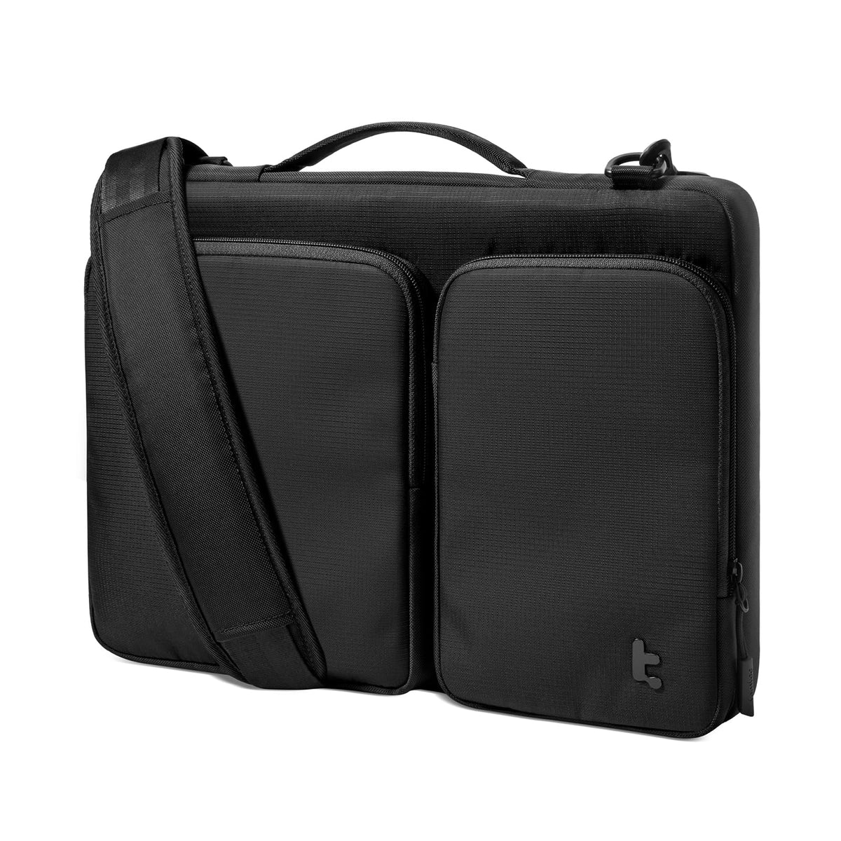 tomtoc 360° Protective Laptop Shoulder Bag for 15.6-16.2 Inch Laptop, Fit Acer Aspire 3/5/7, HP Pavilion 15.6, Dell Inspiron/XPS, ASUS ROG/TUF, Lenovo ThinkPad, Water-Resistant Accessory Case