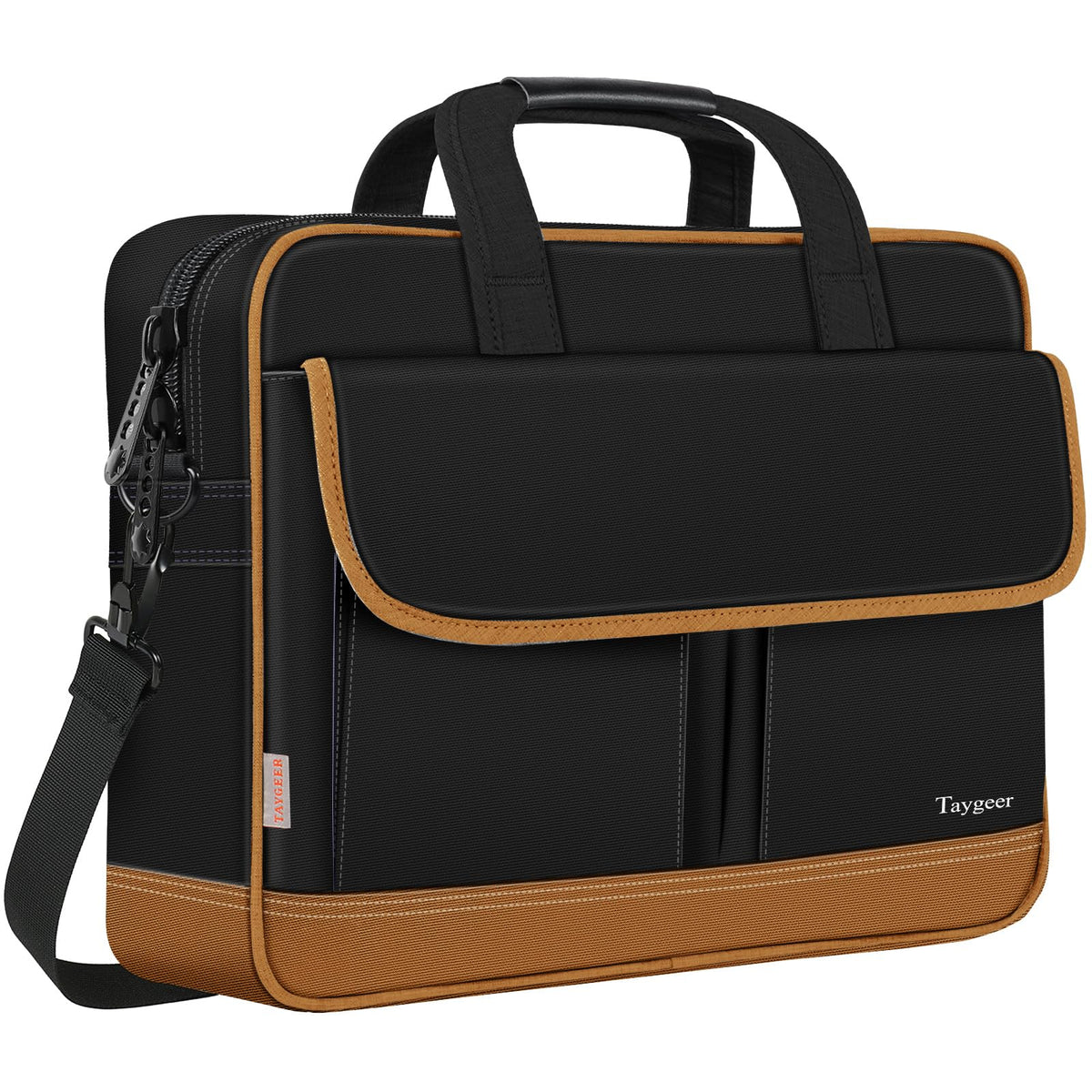 Taygeer Laptop Bag 15.6 Inch, Business Briefcase Gifts for Men Women, Black