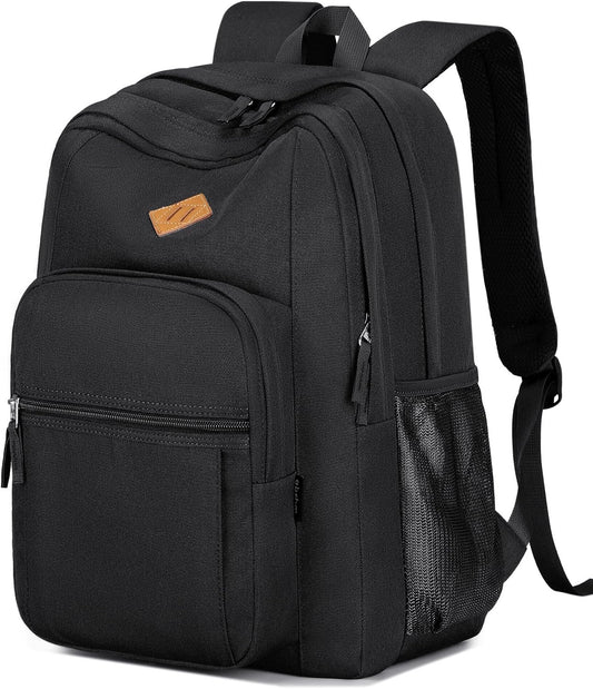 abshoo Classical Basic Womens Travel Backpack For College Men Water Resistant Bookbag (Black)