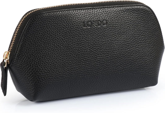 Londo Genuine Leather Makeup Bag – Cosmetic Pouch, Travel Organizer, Toiletry Clutch for Women, Stylish & Durable Storage for Essentials