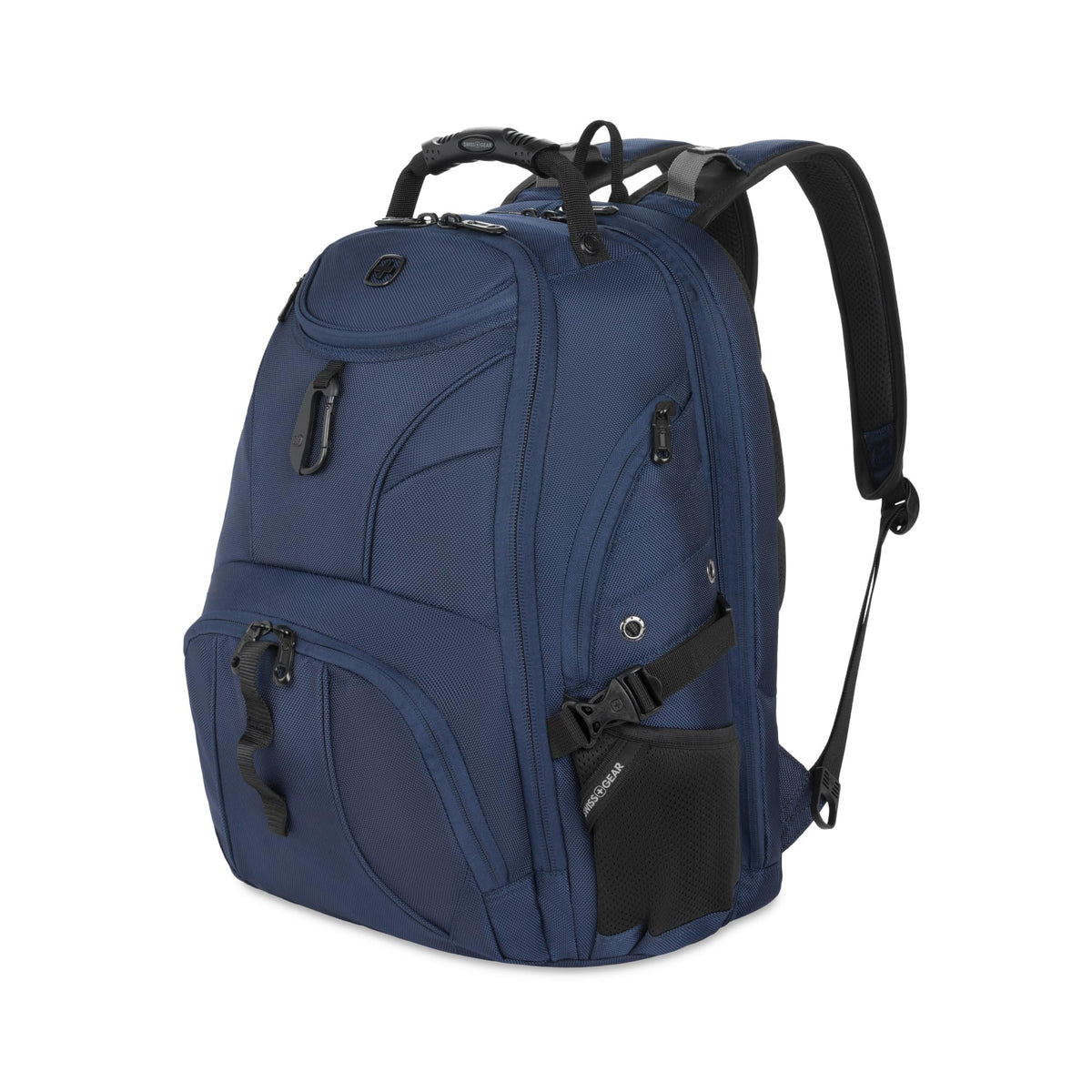 SWISSGEAR 1900 ScanSmart Laptop Backpack, Fits Most 17-Inch Laptops, TSA-Friendly Lay-Flat Design, RFID Protection, and Tablet Pocket, Black, 31L, 18.5-Inch