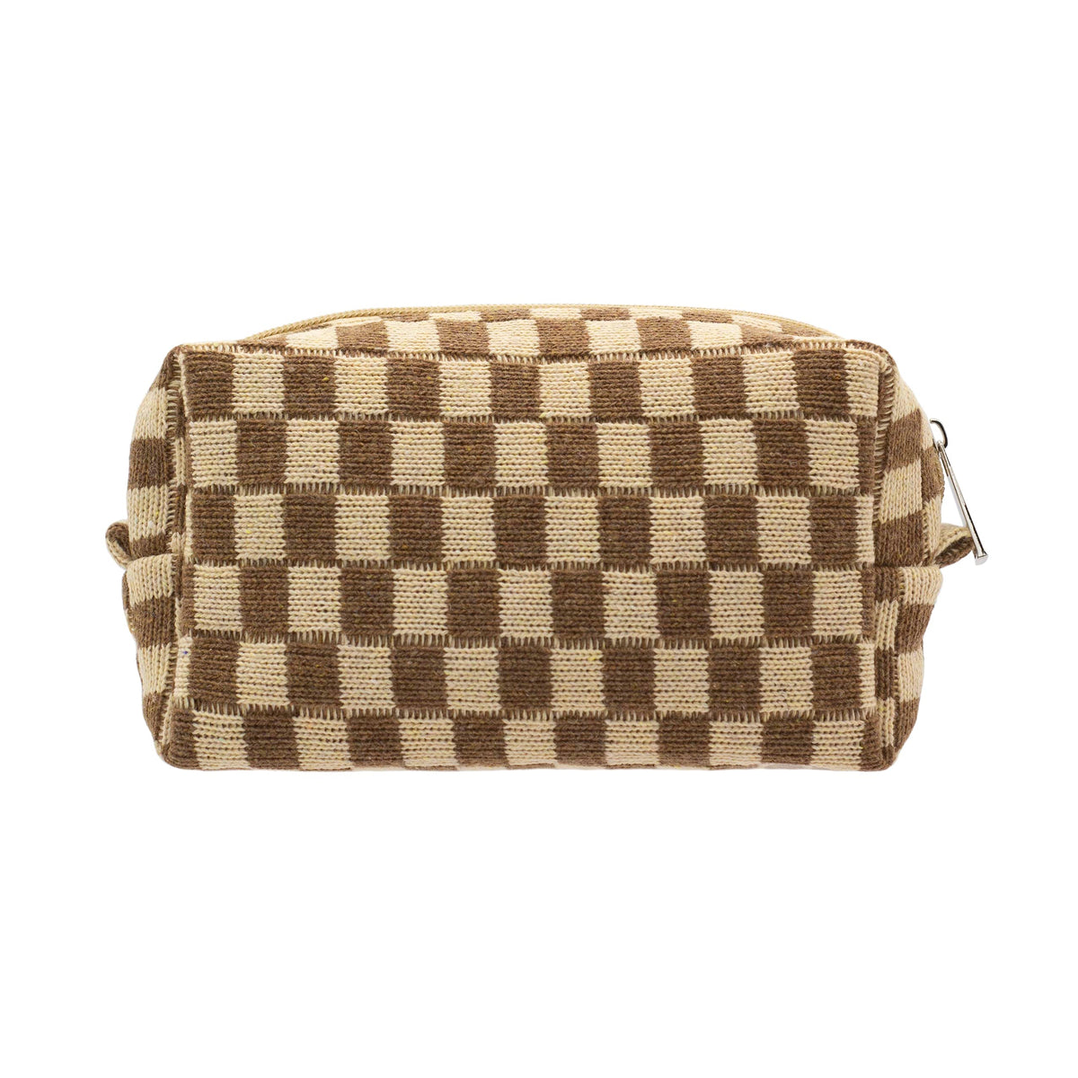 Checkered Makeup Bag for Purse, Small Travel Cosmetic Pouch,Blue,6 Pack
