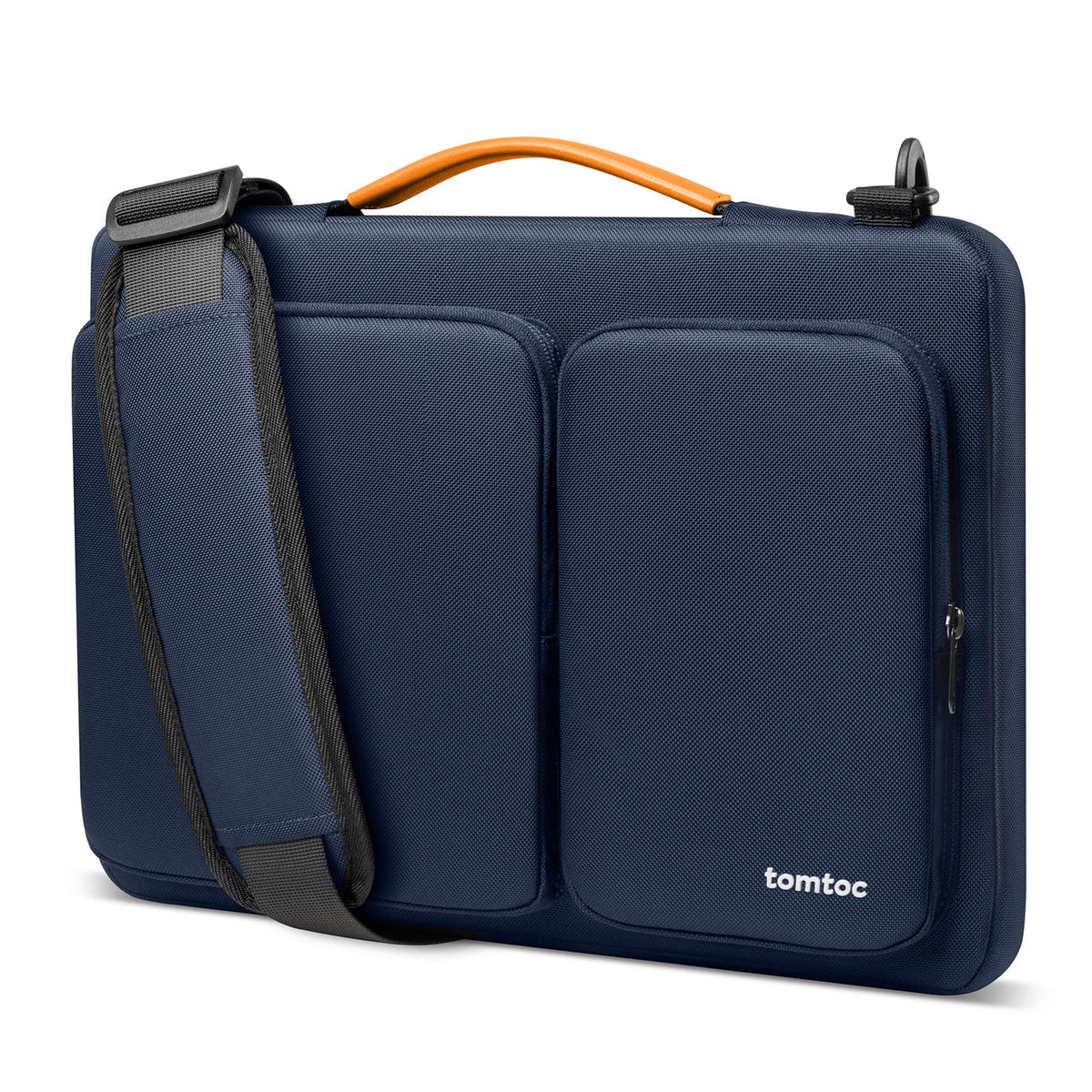 tomtoc 360° Protective Laptop Shoulder Bag for 15.6-16.2 Inch Laptop, Fit Acer Aspire 3/5/7, HP Pavilion 15.6, Dell Inspiron/XPS, ASUS ROG/TUF, Lenovo ThinkPad, Water-Resistant Accessory Case