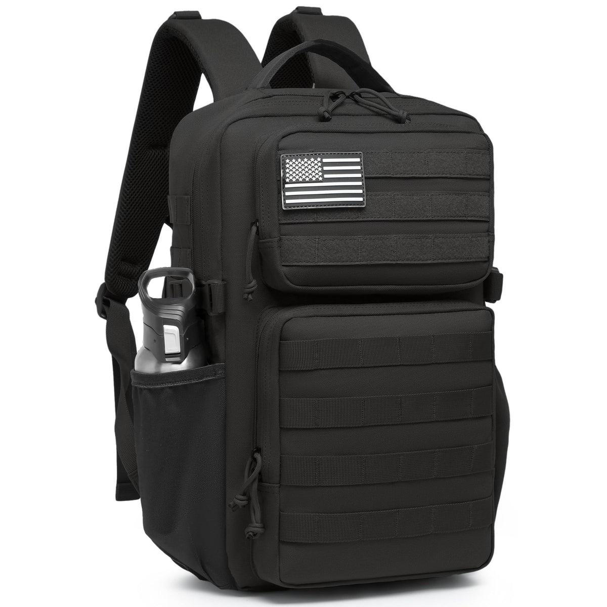 Wotony Military Tactical Backpack for Men Waterproof Daypack 3 Day Assault Pack Molle Bag with Water Bottle Holder