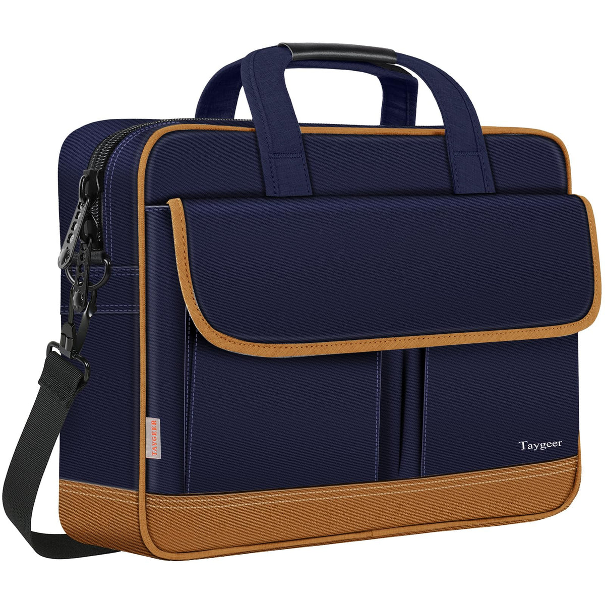 Taygeer Laptop Bag 15.6 Inch, Business Briefcase Gifts for Men Women, Black
