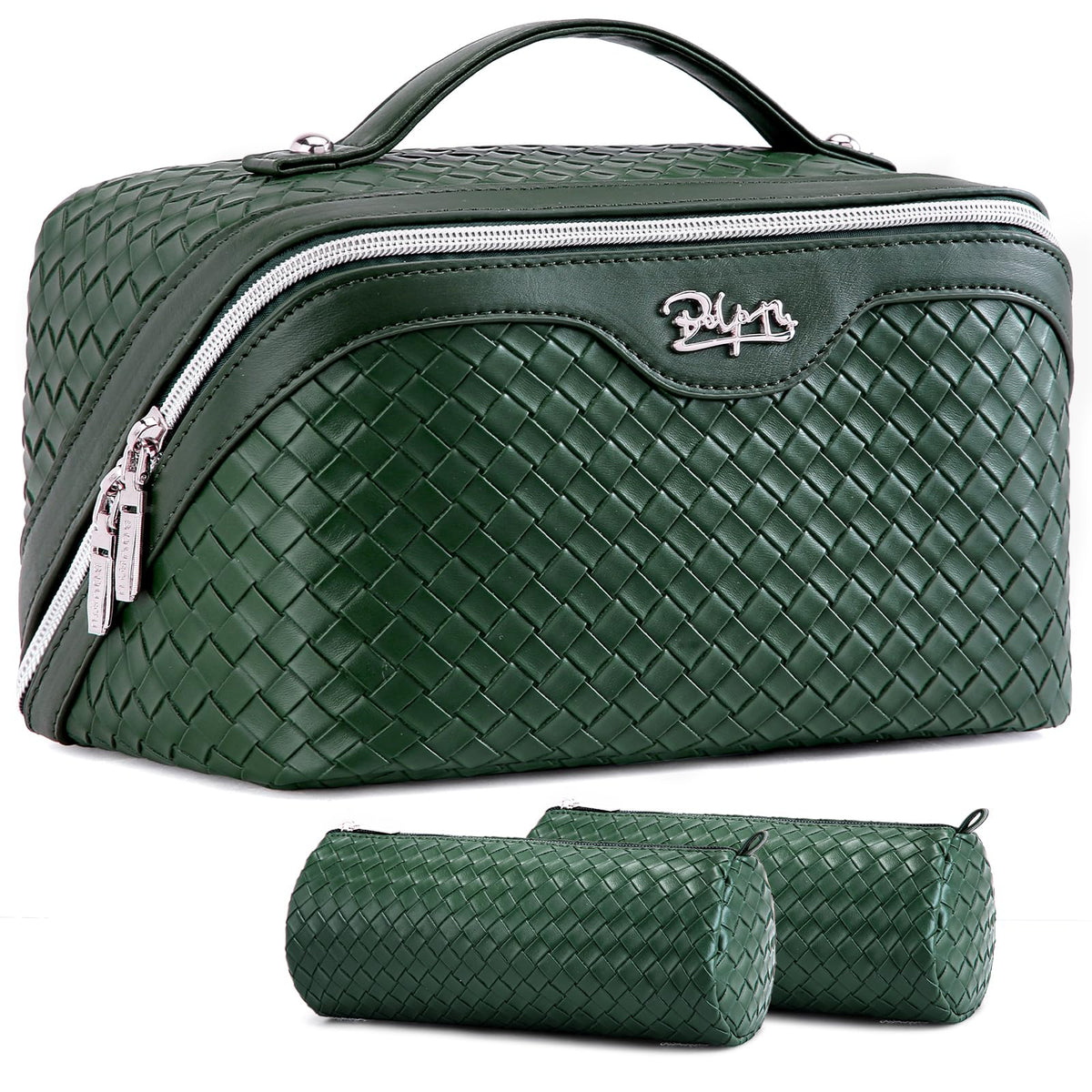 BOYATU Travel Makeup Bag Cosmetic Bags for Women: 3 Pcs Set Make up Bag