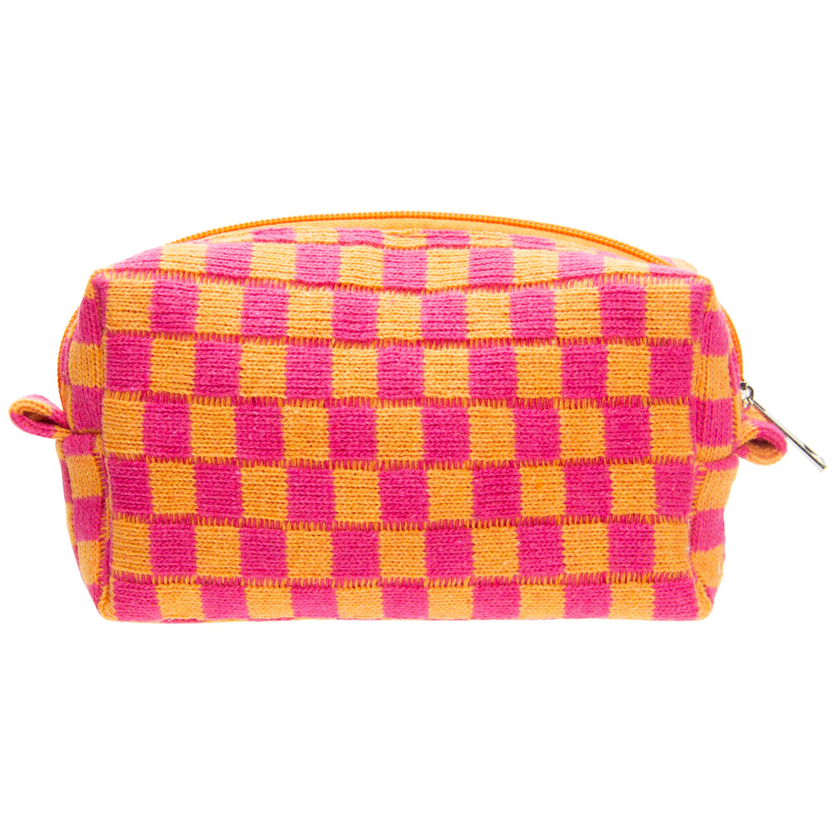 Checkered Makeup Bag for Purse, Small Travel Cosmetic Pouch,Blue,6 Pack
