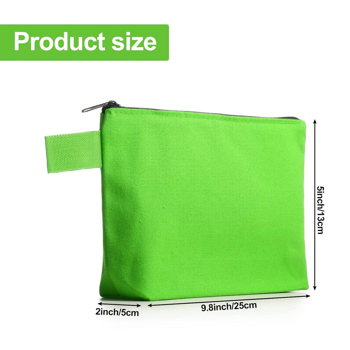 Saintrygo 30 Pcs Canvas Makeup Bags Bulk,9.8 X 5 X 2 Inch,Classic