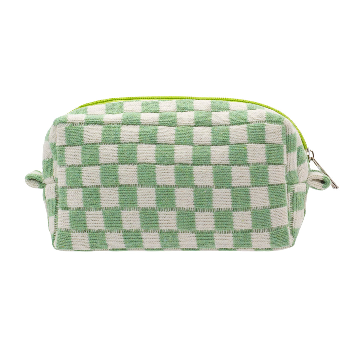 Checkered Makeup Bag for Purse, Small Travel Cosmetic Pouch,Blue,6 Pack