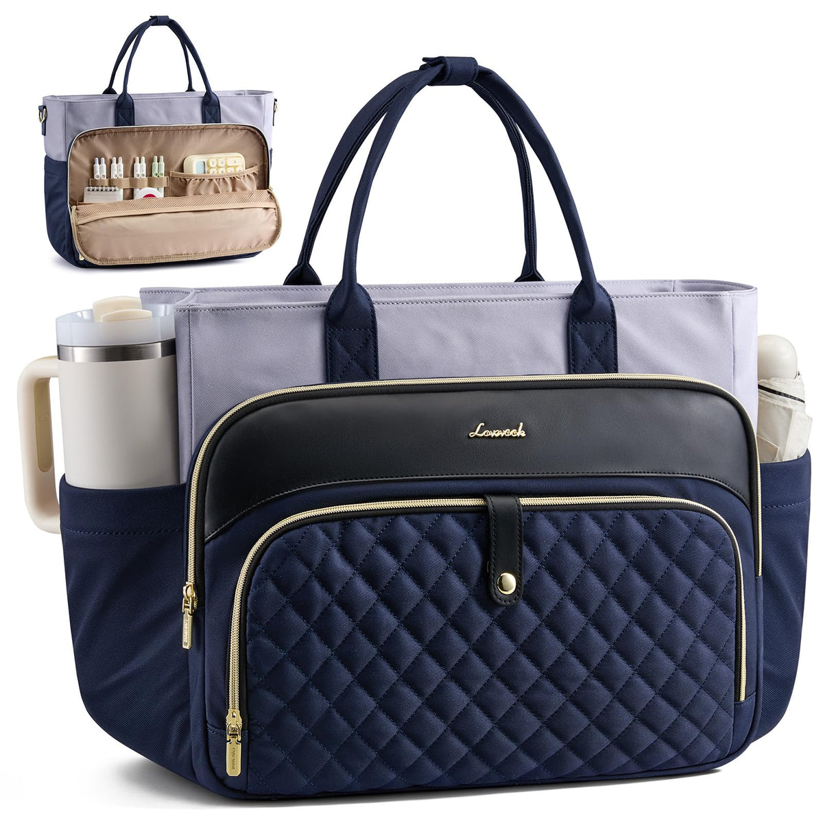 LOVEVOOK Laptop Bag for Women, Work Tote Computer Bag for Teacher Nurse