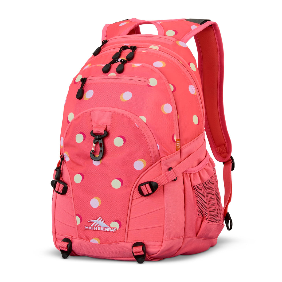 High Sierra Loop Backpack, Travel, or Work Bookbag with tablet sleeve, One Size, Graffiti/Black/Ash