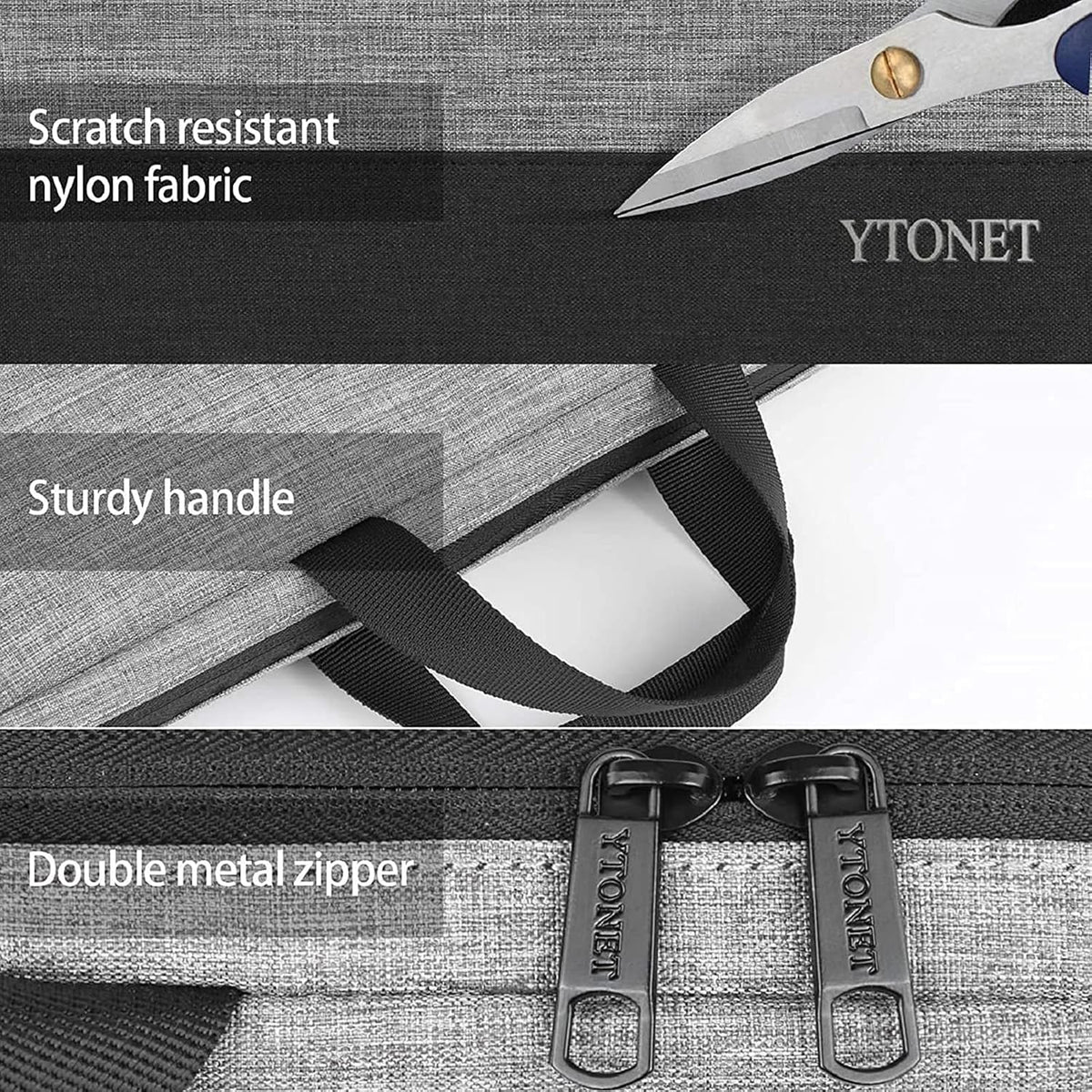 Ytonet Laptop Case 16 inch, 15-15.6 Inch TSA Laptop Sleeve Computer Bag