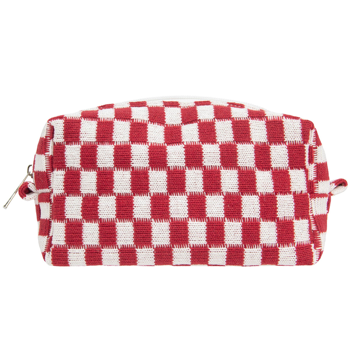 Checkered Makeup Bag for Purse, Small Travel Cosmetic Pouch,Blue,6 Pack