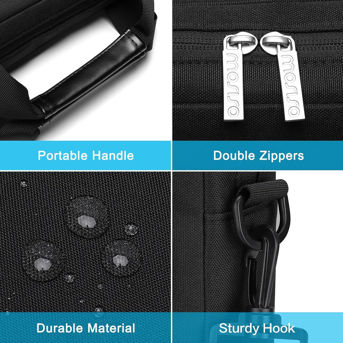 MOSISO Laptop Shoulder Bag 16 inch, 15-15.6 inch Computer Bag