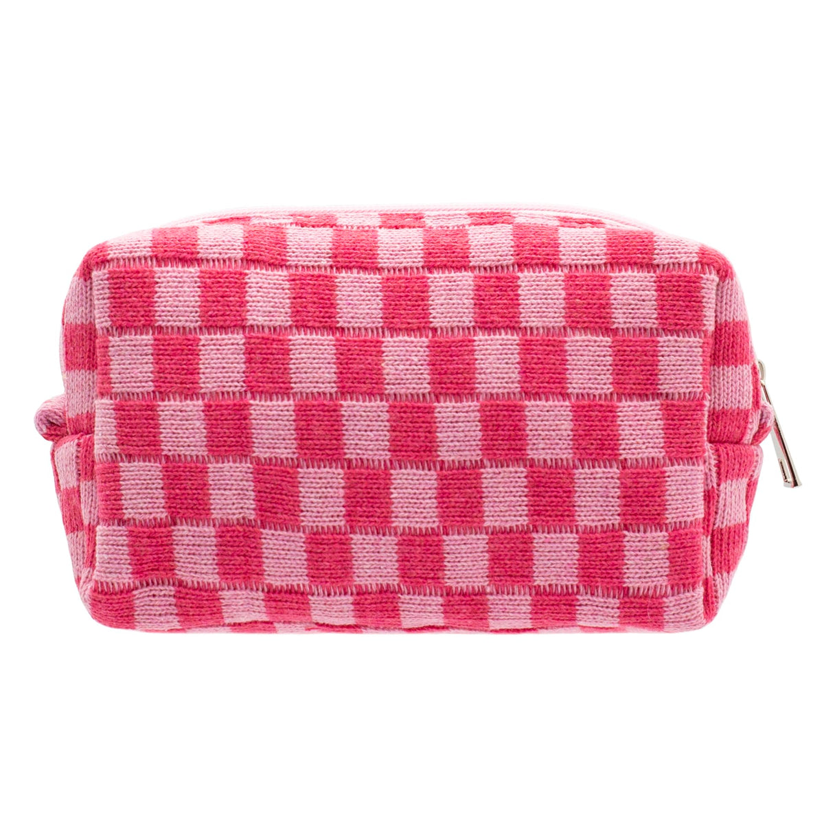 Checkered Makeup Bag for Purse, Small Travel Cosmetic Pouch,Blue,6 Pack