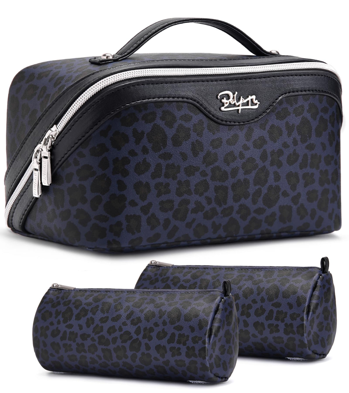 BOYATU Travel Makeup Bags Cosmetic Organizer Bag: Floral Make up Bag