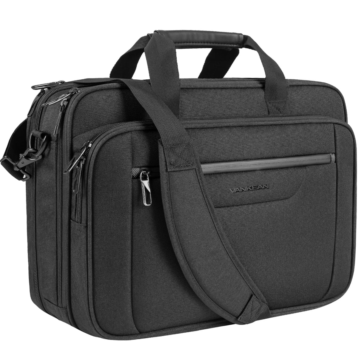 VANKEAN 17.3" Expandable Laptop Briefcase for Travel & Business