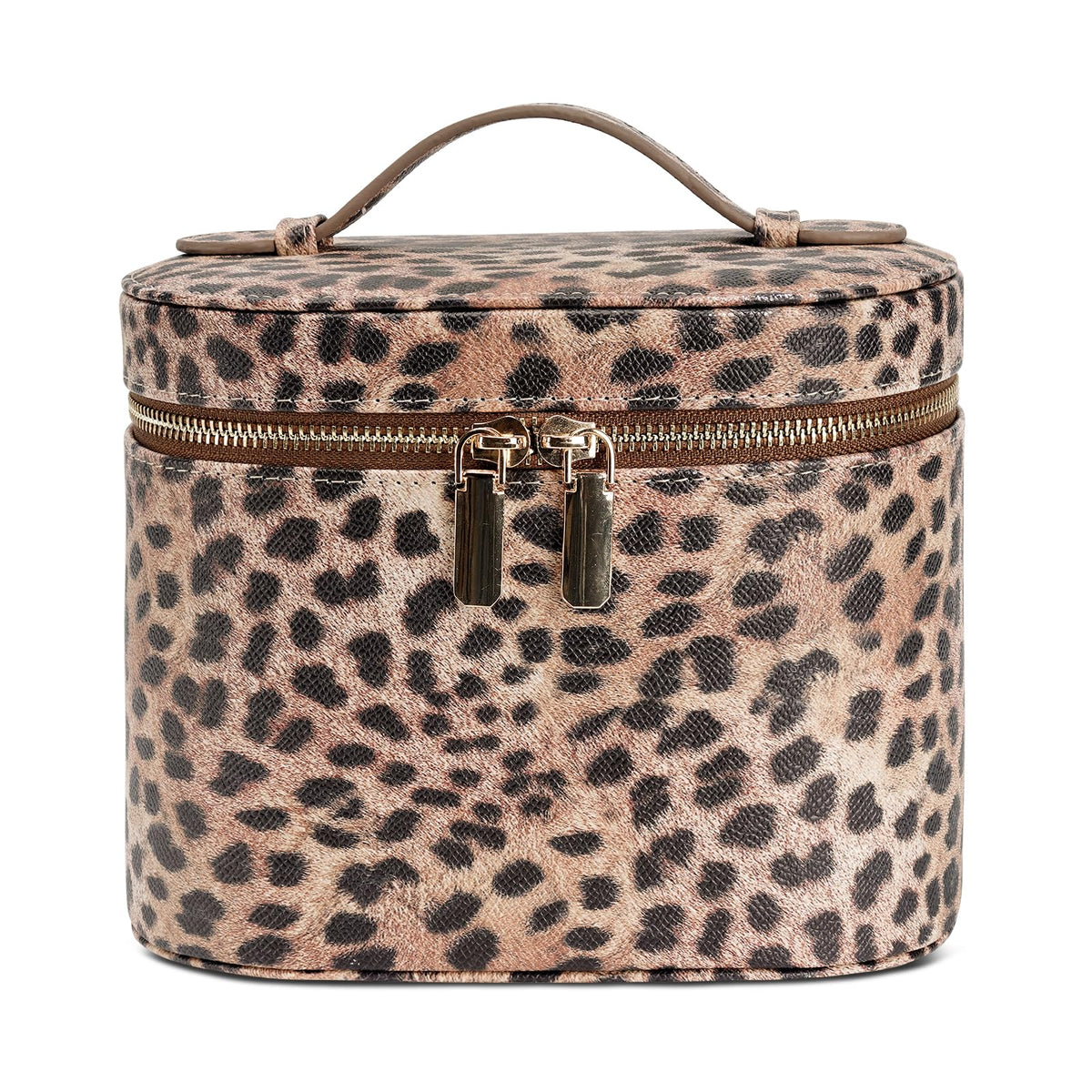 honitty Makeup Bag, Travel Make up Case with Compartments and Handle, Portable Cosmetic Organizer Bags,Toiletry Bag for Women
